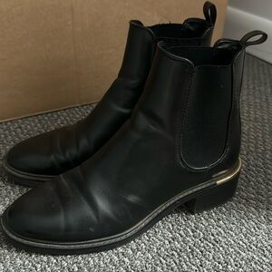 Zara black ankle boots